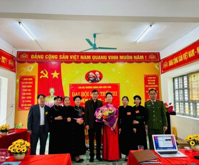 Chi bộ trường Mầm non Hữu Sản tổ chức thành công Đại hội lần thứ VIII, nhiệm kỳ 2025-2027