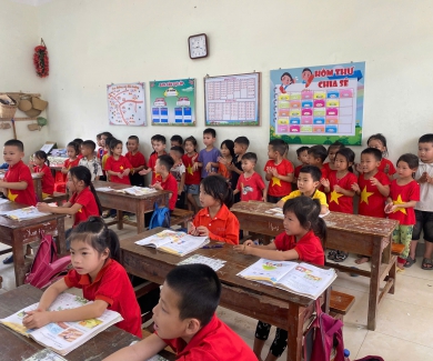 CHUYẾN THAM QUAN TRẢI NGHIỆM TRƯỜNG TH&THCS HỮU SẢN CỦA CÁC BÉ KHỐI 5 TUỔI – BƯỚC KHỞI ĐẦU CHO HÀNH TRÌNH MỚI