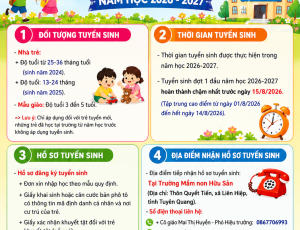 Thông báo Tuyển sinh năm học 2026-2027